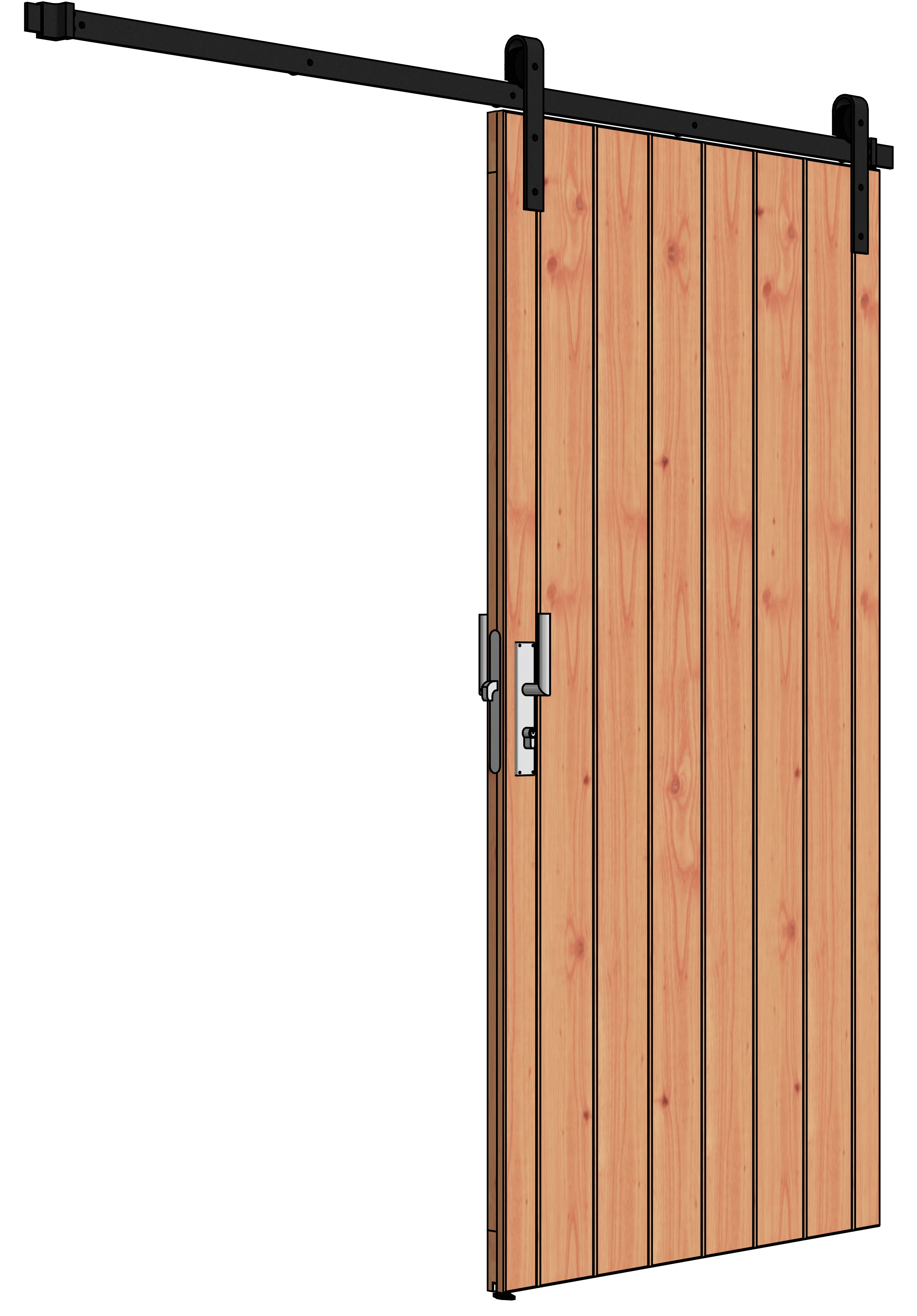 Trendhout Schuifdeur Enkel 98 x 195 cm Rechtsdraaiend - Afbeelding 1